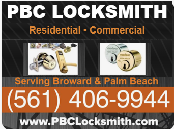 PBC Locksmith — serving Broward & Palm Beach — (561) 406-9944